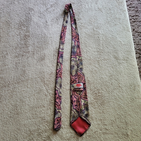 Vintage handmade silk tie - Picture 4 of 13